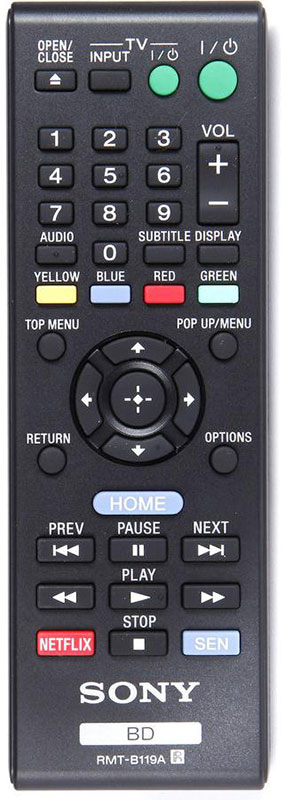 sony dvd player remote codes